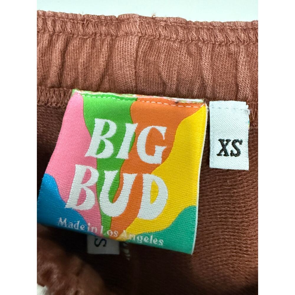 Big Bud Press XS Terracotta Cotton Jogger Sweatpants High Waist Made in LA - Picture 4 of 10